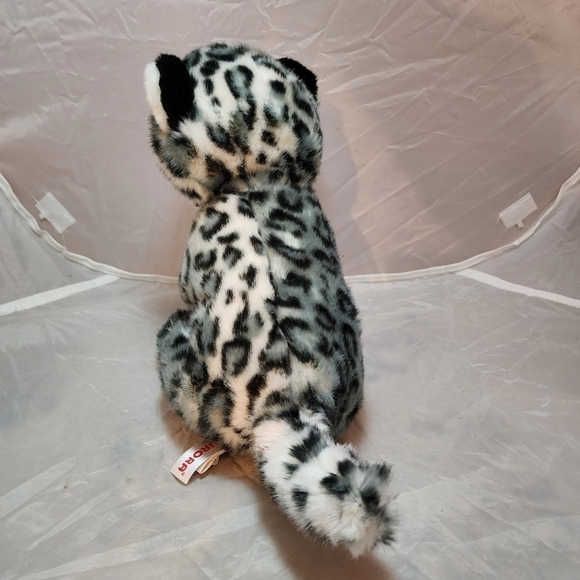 Aurora Baby Grey Spotted Snow Leopard Soft Blue Eyes 2017 Plush Stuffed Animal - Picture 6 of 12